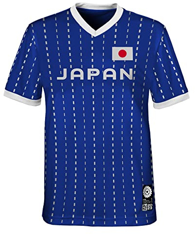 FIFA T-Shirt Unisexe Officiel 2023 pour la Coupe du Monde de Football féminin, équipe de Jeunes, Japon (Lot de 1)