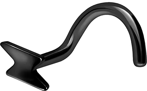 PIERCINGLINE Titan Nasenpiercing Spirale | BLITZ | Nasenstecker | Farbauswahl