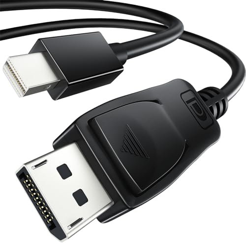 Cavo Mini DisplayPort a DisplayPort, 4K 60Hz Attivo Cable Thunderbolt 2 a DP Adattatore, Cavi Mini DP a DisplayPort UHD Mini Display Port to DP Compatibile con MacBook Air/Pro, Surface Pro, 2M