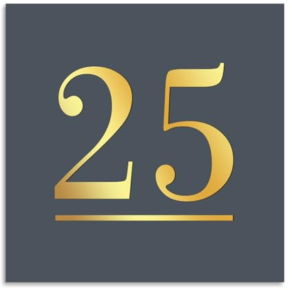 Print Maniacs Personalised Outdoor House Sign – Large 3D Address Plaque, Custom Laser Cut Door Number and Street Name Plate, Modern Contemporary Perspex Weatherproof House Number Sign for Front Door