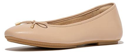 Fitflop Ballerines en Cuir Beige Delicato