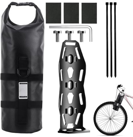 Fahrradgabeltasche, Gabeltasche für Fahrrad, Fahrradträger und Taschen, 5 l, leicht, für Radfahren, Tourismus, Abenteuer in den Bergen