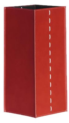 LIMAC Design SOFIA Regenschirmständer aus Leder, modernes Design, für Zuhause, Büro, Hotel, Produkt Design®, Rot