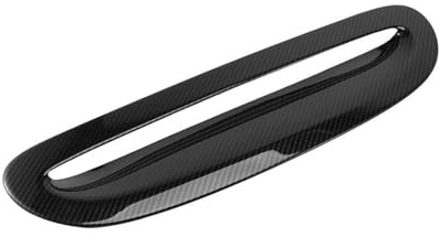 Admisión Aire Tubo para Mini para Cooper F55 F56 para One 3 Puertas 2014-2019 2020 2021 Cubierta Entrada Flujo Aire Capó Coche Fibra Carbono Embellecedor Cubierta Ventilación Entrada Aire Coche