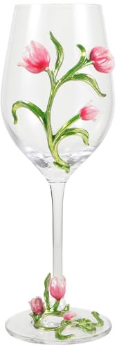 PHENOFICE Copa De Vino De Diseño De Tulipán Para Cócteles y Vinos Rojos Para Fiestas y Bares Elegante y Atractiva