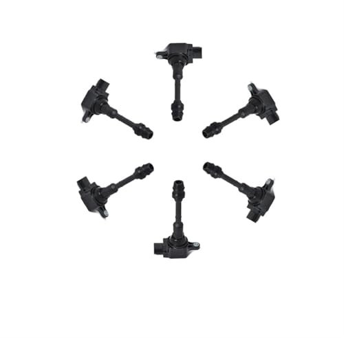 DZSTAIYOUSM Zündverteiler 6PCS 224488J115 Zündspule Ersatz Teile Für Nissan Für Murano Für Pathfinder Für Quest Für Patrol Für Altima Für Teana Blockzündspule