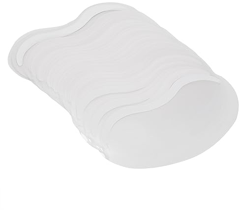 Cara para Laca para el Cabello, 50 Unidades de Protección Facial de Plástico para Ojos, Diseño Transparente con Cinta de Doble Cara para Salón y Uso Doméstico