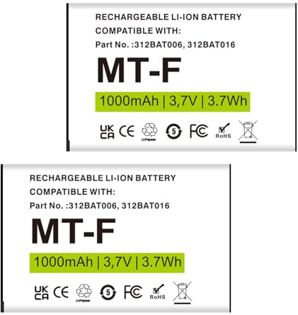 FLSTOR Akku für AVM Fritz!Fon MT-F C5 C4 M2, Wiederaufladbare 1000mAh Batterie kompatibel mit Original AVM Fritz!Fon 312BAT006/016 (1 Stück, Li-Ion)