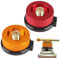 2PCS Auto-Locking Gas Bottle Adaptor - Camping Butane Canister Adapter with Dual Safety Valve for Outdoor Stove Connector (Orange & Magenta)