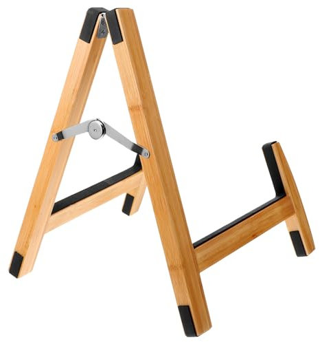Supvox Holz Gitarrenständer Boden Akustik Gitarrenständer Stand Bass Gitarren Display Halter Platzsparend Robust