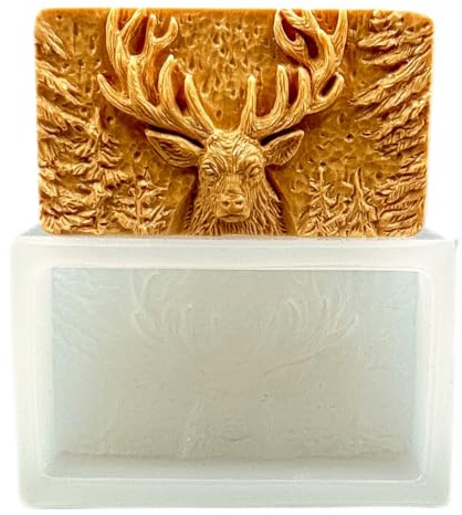 ARTCRAFTMOLDS Molde de silicona de ciervo para hacer jabón y otras manualidades