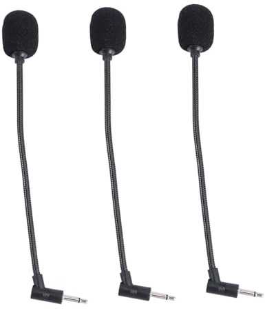 MUELODSIC Micrófono Portátil Conector de 4 Polos para Computadora y Teléfono Móvil Kit de 3 Piezas Diseño Compacto y Voz Clara, Adecuado para Oficina y Hogar