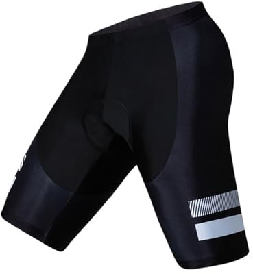 WSQHAO 2 delar för barn, bekväma cykelshorts, i gelsvamp, 3D-vadderade, cykling för pojkar och flickor för cykling (svart 05, XXL)