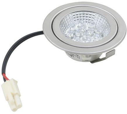 DC12V Range Hood Lights For Kitchen Integrated Stove Round Ceiling Lamp Exhaust Light LED Lighting Fittings 1pc，Uniform Lighting(68mm)