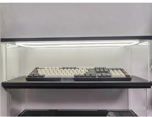 Jievmrs Vitrine Extra Lange Aufbewahrungsboxen aus Acryl, 30 55 60 65 75 80 cm Langer, Transparenter Vitrinenwürfel, Staubdichte Aufbewahrungsbox für Erinnerungsstücke(75x30x30cm/30x12x12in)
