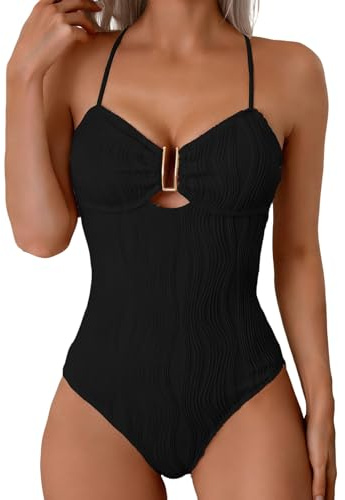 Genérico Bañadores Mujer Reductores Tallas Grandes - Traje De Baño Mujer Reductor Push Up con Relleno Bañador Moldeador Swimsuits Sexy Trajes De Baño Deportivo Monokini Entero Fato Banho Mulher