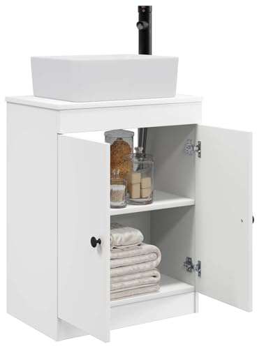 vidaXL Mobile da bagno con lavabo Bianco 54 x 35 x 83 cm