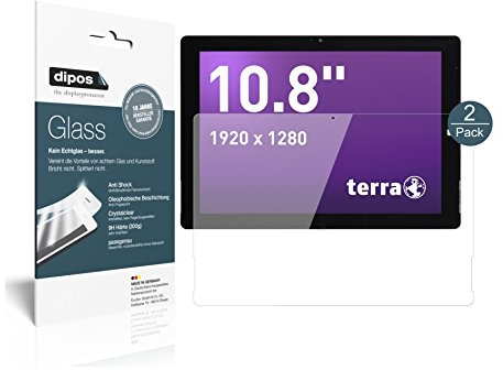 dipos I 2X Protection ecrán Compatible avec Terra Pad 1004 (10,1 Pouce) Verre Souple Film Protecteur 9H