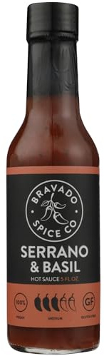 Bravado Spice Serrano and Basil Hot Sauce 5fl oz