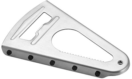 HEMOTON Edelstahl Vielzwecköffner Mit Rutschfestem Tpr-Streifen Multifunktionaler Flaschenöffner Für Küche Und Bar 6.30X3.94X0.47 Zoll Konserven Öffner Und Bierdeckelöffner