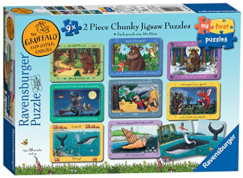 Ravensburger The Gruffalo 9 x 2 Teile Puzzles für Kinder ab 18 Monaten – Lernspielzeug für Kleinkinder