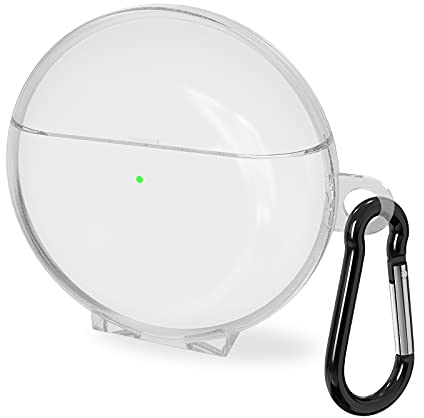 Geekria Coque en TPU Compatible avec Huawei FreeBuds 4 sans Fil avec Chargeur d'écouteurs sans Fil, étui de Transport, Coque avec Crochet Porte-clés, Port de Charge Accessible
