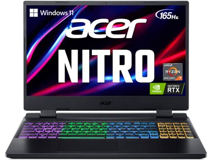 Acer Nitro 5 AN515-46-R0EQ Gaming Laptop | AMD Ryzen 7 6800H CPU | NVIDIA GeForce RTX 3070 Ti GPU | 15.6 QHD FreeSync 165Hz IPS | 32GB DDR5 RAM | 1TB Gen 4 SSD | Wi-Fi 6E