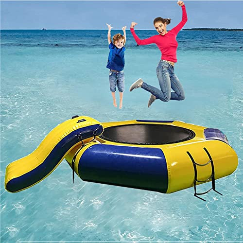 Adult Child Inflatable Water Trampoline Inflatable Slide Water Play Toys Lake Sea Pool Floating Bouncing Platform,2.5m