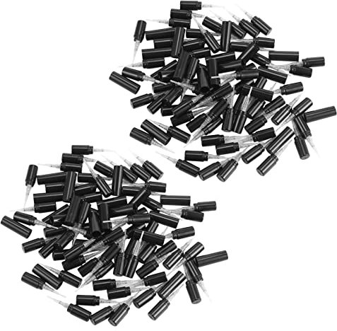 WanShi 200Pcs / Lot 2Ml Schwarz Plastic ParfüM SprüHflasche Probe Sprayer ZerstäUber ParfüM Flasche