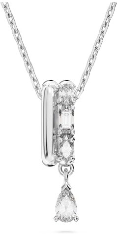 Swarovski Dancing Swan Halskette, Weiß/Rhodiniert, Imber-Anhänger