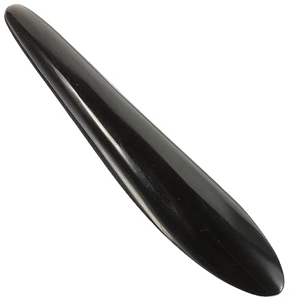PartyKindom Massagestab aus Ox Horn mit Abgerundeter Form für Verbesserte Durchblutung und Hautschutz als Gesichtsmassagestift für Entspannende Geburtstags und Jubiläumsgeschenke