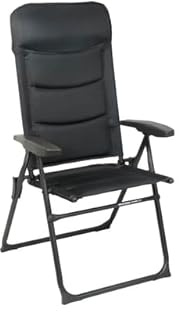 Westfield BE-Smart Zenith 2.0 Dark Smoke: Modern Klappstuhl für Camping im Terrassengarten, Schwarz, Aluminium, Klappbar