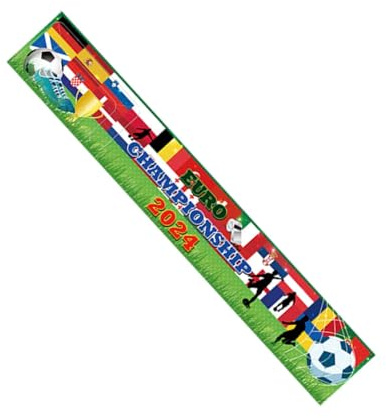Drapeaux eurro 2024, Drapeaux du Championnat d'Europe de Football 2024, Drapeaux Européens en tissu des deux côtés pour Décorations eurro 2024 de Football Bannière eurro 2024 Drapeaux Euro pour Garden