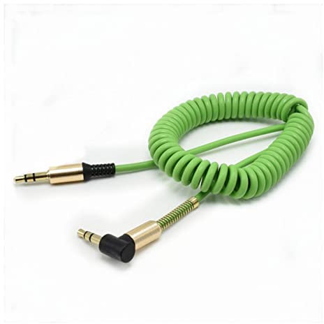 Cavo audio jack 3.5 Jack. Aux. Cavo audio 3. 5mm. Cavo maschio al maschio for altoparlante for auto for telefono Mp4. Cuffie 1.8m Jack 3.5 Cavi audio a molla Cavo optical digital audio jack(Green AUX
