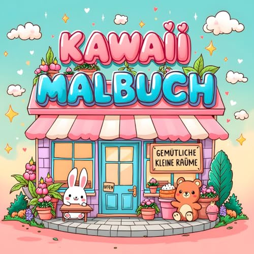 Kawaii Malbuch für Erwachsene: Kleine gemütliche Räume – kreatives Ausmalen zur Entspannung und zum Stressabbau