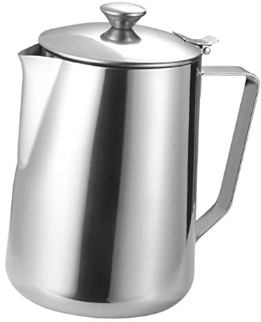 Ciieeo Latte Art Pitcher Acciaio Inossidabile Caraffa Per Schiumare Latte Con Manico Ergonomico Perfetta Per Caffè e Tè Utensile Professionale Per Baristi e Amanti Del Caffè