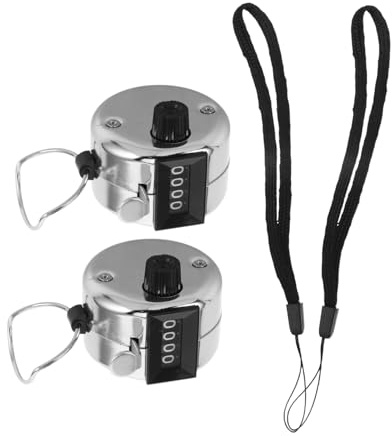 ifundom 2stücke Digitaler Zähler Klicker Handlich Mit Lanyard Mechanischer Personenzähler Tally-zähler Zahlenzähler Für Messen Und Sportplätze