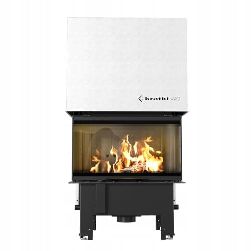 KRATKI Kamineinsatz aus Stahl REGNOR 7kW 3-seitig Ø160 BImSchV 2 EEK A+ | Kamineinsatz aus Stahl, schwarz, 82% Wirkungsgrad, raumluftunabhängig, Ecodesign, Glasfront, Aschekasten