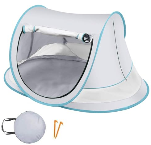 Tente Solaire Bébé - Parasol De Plage pour Bébé - Abri Léger Extérieur Anti-Sable avec Protection Solaire pour Repos, Jeu, Pique-Nique, Randonnée, Voyage, Parc, Pêche, Lac, Jardin et