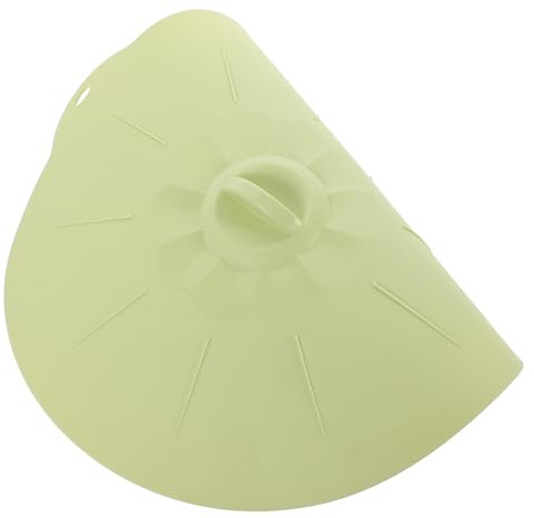 WEKADRIN Extra Large Food Grade Silicone Suction Sealing Lid for Bowls and Pans Super-stretchy Round Bowl Cover in Green Microwave and Dishwasher Safe with Hanging for Easy Storage