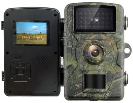 Suoumwa 1080P Wildkamera Outdoor Mini Jagdkamera Wasserdicht mit CMOS-Sensor 2,0 TFT-Display Zur Wildtierüberwachung