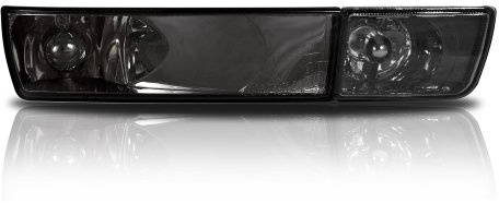 Luz para niebla 2 x cristal transparente intermitente delantero faros antiniebla negro ahumado izquierda + derecha