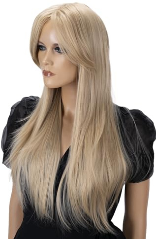 CAISHA Peruk Karneval Cosplay Partyperuk Långhårig Blond PHK25