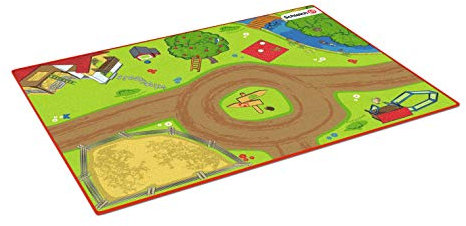 Schleich 42442 - Spielteppich Bauernhof, Mehrfarbig