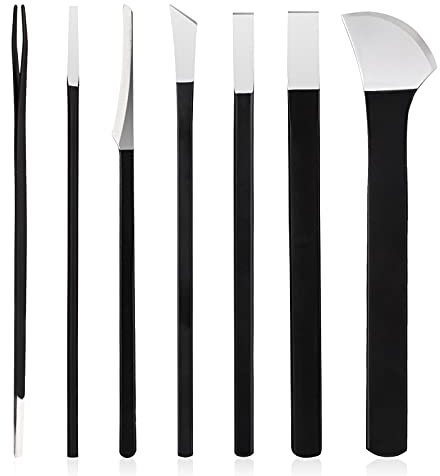 Segbeauty Pediküre-Set, 7pcs Pediküre-Messer-Set mit PU-Aufbewahrungstasche, Werkzeuge für eingewachsene Zehennägel，Professionelle Fußreparatur-Set mit scharfer Klinge, Nagelmesser aus Manganstahl