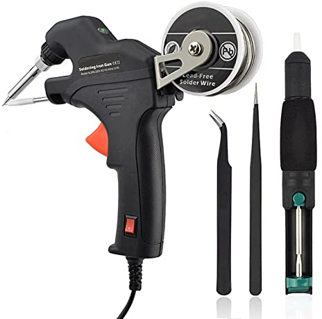 boncen 50W Soldering Iron Kit 100-240V Handheld Welding Gun Fast Heating Automatic Send Tin Gun Welding Repair Tools