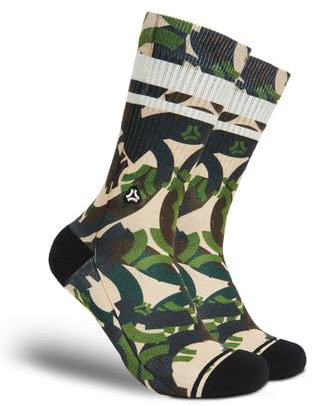 FLINCK Army Camo Grüne Sportsocken – Nahtlos & Atmungsaktiv | Für HIIT & Crossfit | Unisex | Größe 45-48 (XL) | 1 Paar