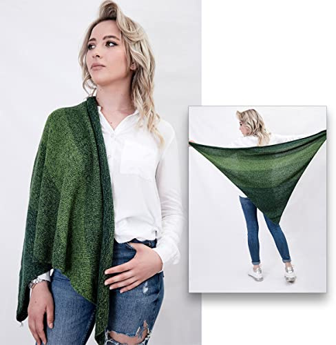 BOBBEL Sondereditionen, Farbverlaufsgarn 267g 4-fädig 1000m zum Stricken und Häkeln, Garn, Wolle, Yarn for knitting and crocheting (Philodendron - 177)