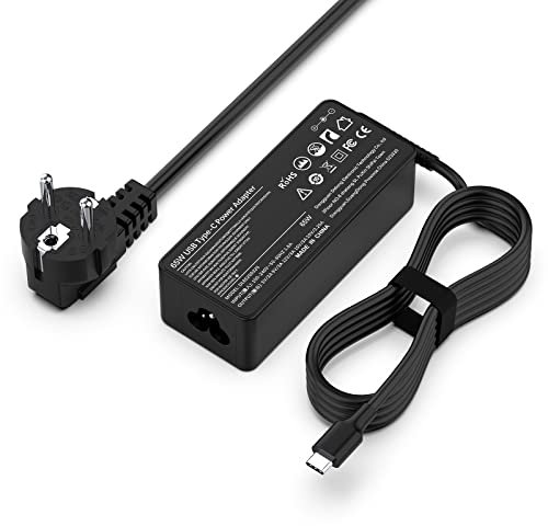 65W USB C Cargador para ThinkPad T480 T480s T490 T580 Yoga 720 730 910 Tablet X1 Carbon Chromebook 100e 300e Ordenador portátil