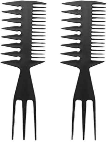 Speesy 2 herramientas para salón de con peine, un tenedor, un peine, un dientes anchos, una doble cara